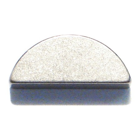 MIDWEST FASTENER Woodruff Key, 5 x 7.5 mm Key Size, Steel Zinc, 5 PK 32332
